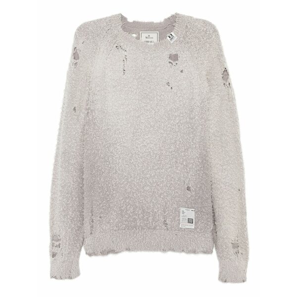 ミハラヤスヒロ メンズ 編み物\u0026スウェーター アウター Sun faded like jumper Grey