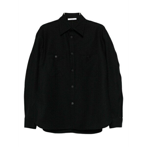 ジバンシー メンズ 上衣＆上衣 アウター Wool shirt jacket Black