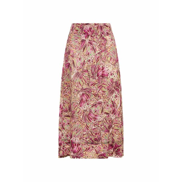 マリパルミ レディース スコート ボトムス Printed elasticated MIDI skirt Yellow