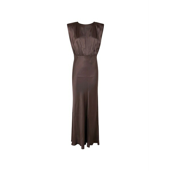 セミクチュール レディース 衣裳 トップス Casilda pleated maxi dress Brown