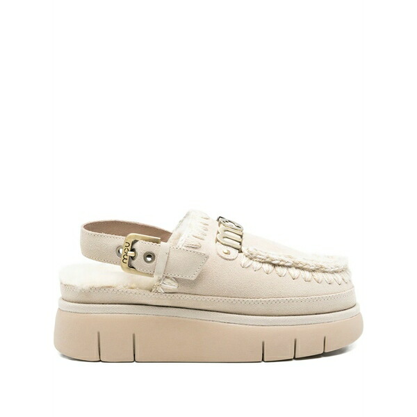 モウ レディース サンダル シューズ Bounce slingback platform mules Neutrals