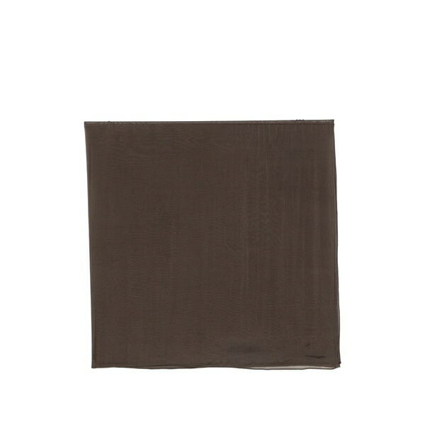 アリジ レディース 消音装置・袈裟・えり巻き 添え物 Sheer-finish scarf Brown