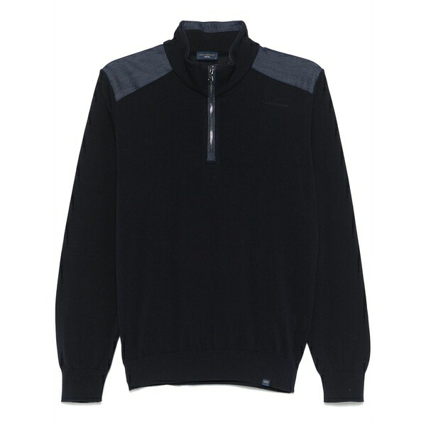 ポールアンドシャーク メンズ 編み物\u0026ティーシャツ アウター Cotton sweater Blue