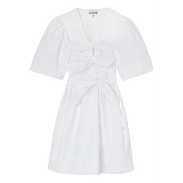 ガニー レディース 衣装 トップス Bow-detail dress White