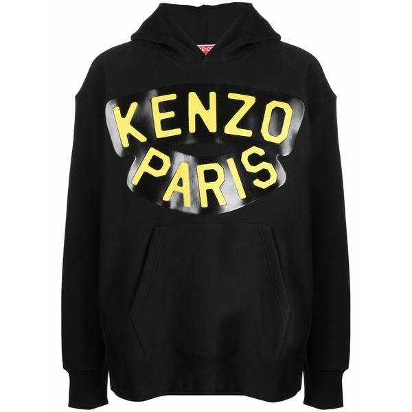 ケンゾー メンズ パーカー・スウェットシャツ アウター Kenzo sailor cotton hoodie Black