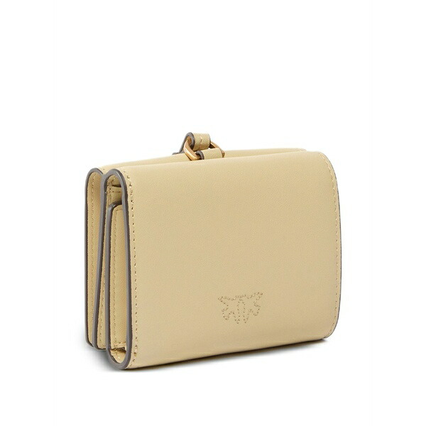 ピンコ レディース 紙入れ 付属品 Logo leather wallet Yellow