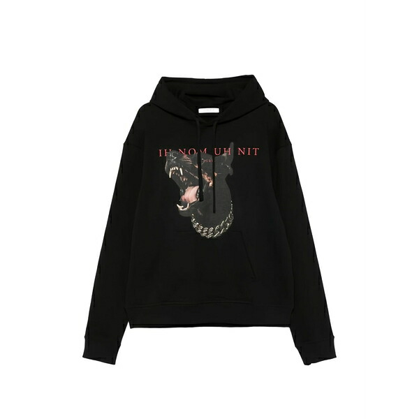 インノミネイト メンズ パーカー・スウェットシャツ アウター Graphic-print drawstring hoodie Black