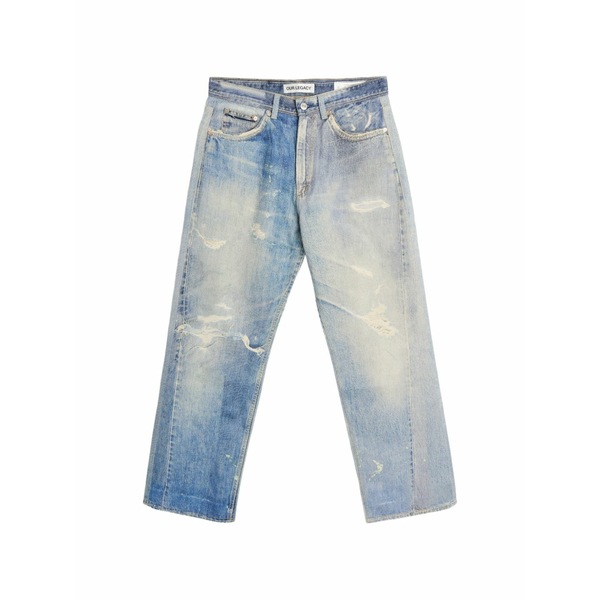 アワーレガシー メンズ ジーンズズボン下 ボトムス Third cut digital-print straight-leg jeans Blue