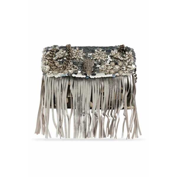 カートジェイガーロンドン レディース ショルダーバッグ バッグ Medium kensington fringe-trimmed shoulder bag Green｜asty