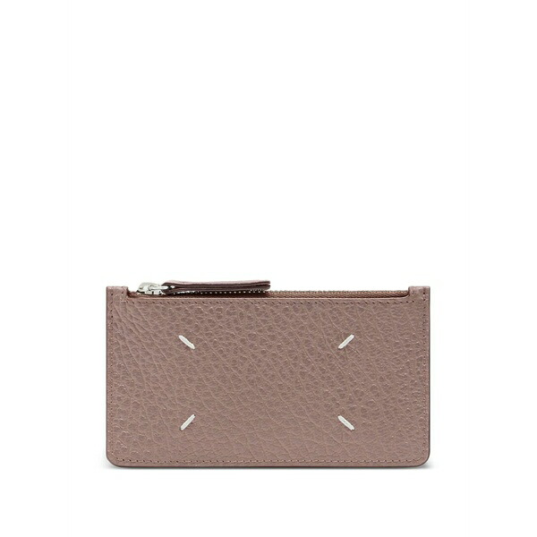 マルタンマルジェラ レディース 金入れ 付属物 Four-stitches leather cardholder Pink