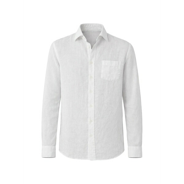 ハート形ジェラルド・r・フォード メンズ ティーシャツ トップス Paul linen shirt White