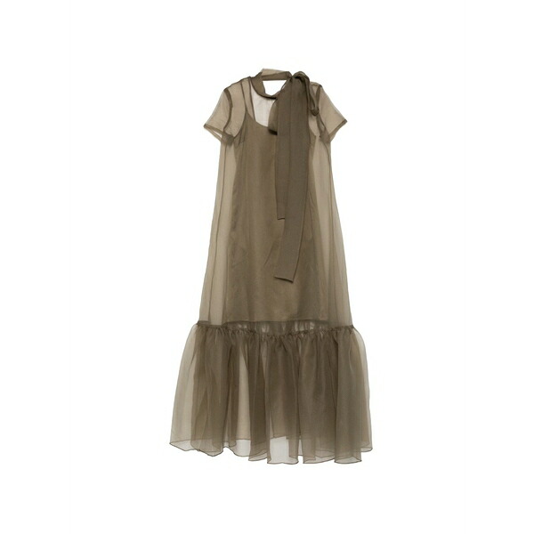 ステゥド レディース 衣裳 トップス Calluna ruffled maxi dress Green