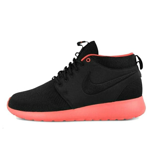 Nike ナイキ メンズ スニーカー 【Nike Rosherun Mid 'Black Atomic Red' 599501-006】 サイズ US_10(28.0cm)｜asty