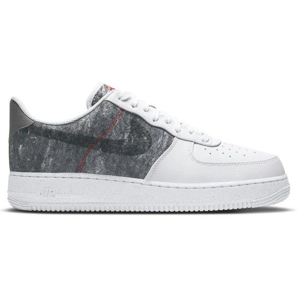 Nike ナイキ メンズ スニーカー  【Nike Air Force 1 Low 07 LV8 Recycled Wool Pack White Grey】  大いさ US_6(24.0糎) White/Clear/Light Smoke Grey/Black