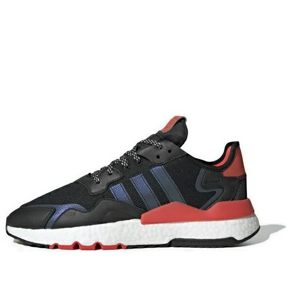 adidas アディダス メンズ スニーカー  【adidas Nite Jogger \u0027Black Hi-Res Red\u0027 EG6750】  大きさ US_12(30.0糎)
