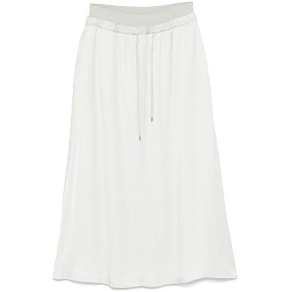 ロレーナアントニアッツィ レディース スカート ボトムス Drawstring midi skirt White|asty