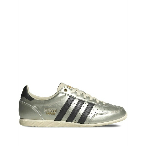 アディダス レディース スニーカー シューズ Japan three-stripe leather sneakers Silver