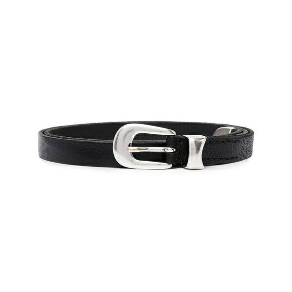 アワーレガシー メンズ 胴締め 付属品 Pin-buckle leather belt Black メンズベルト-ベルト・サスペンダー