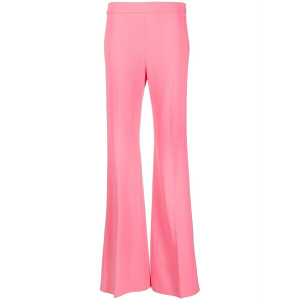 モスキーノ レディース カジュアルパンツ ボトムス Pressed-crease flared trousers Pink|asty