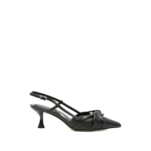 アペパッツァ レディース パンプス シューズ Glow knotted leather pumps Black