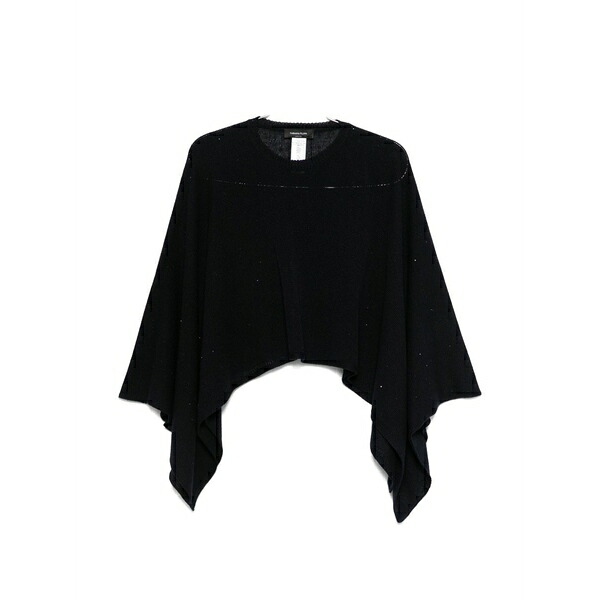 ファビアナ フィリッピ レディース 上衣＆上衣 アウター Embellished knit poncho Blue