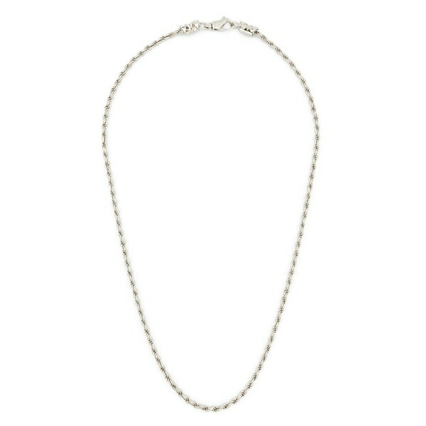 エマニュエレ ビコッキ メンズ 首飾り・チョー鉄道車両 佩び物 Small rope-chain necklace Silver