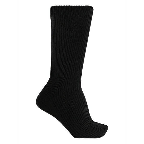 ディースクエアード メンズ ソックス アンダー御召しもの Ribbed cotton socks Black