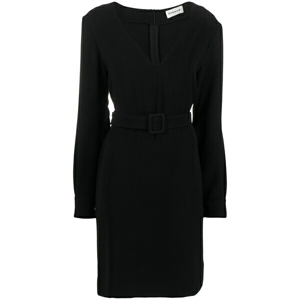 パロッシュ レディース ワンピース トップス Belted v-neck minidress Black｜asty 44,720円