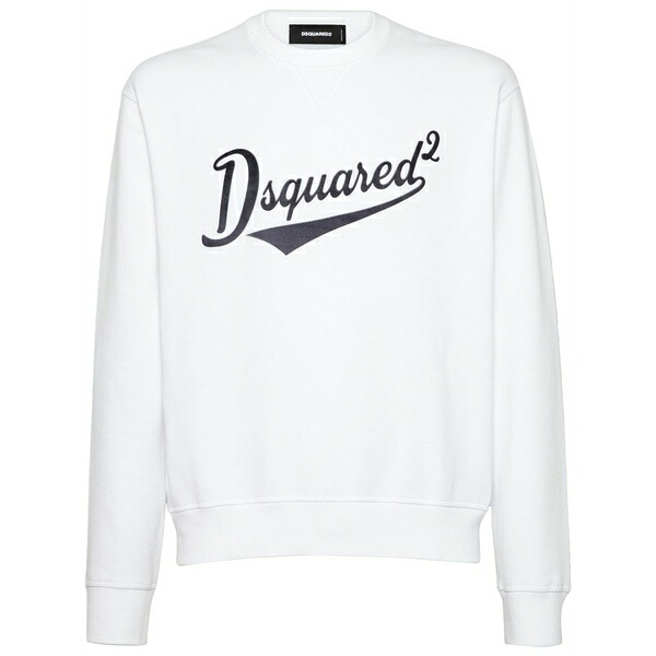 ディースクエアード メンズ パーカー・スウェットシャツ アウター Cotton sweatshirt White｜asty