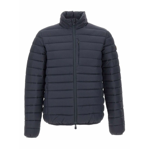 セーブザダック メンズ 厚地の外套 アウター Zip-up padded jacket Blue