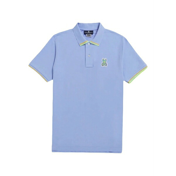 サイコバニー メンズ スポーツシャツ トップス Noah polo shirt Blue ポロシャツ-メンズファッション