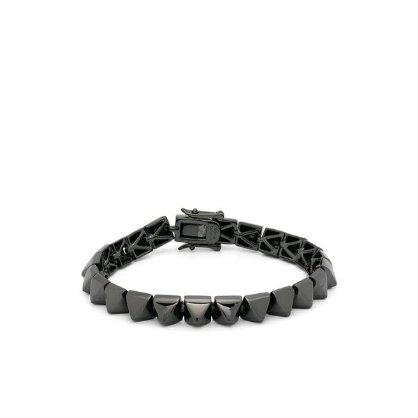 エディーボルゴ メンズ ブレスレット・バングル・アンクレット 付属物 Pyramid bracelet Grey