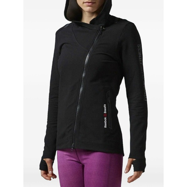 リーボック レディース ジャケット＆ブルゾン アウター Reflective-details jacket Black｜asty