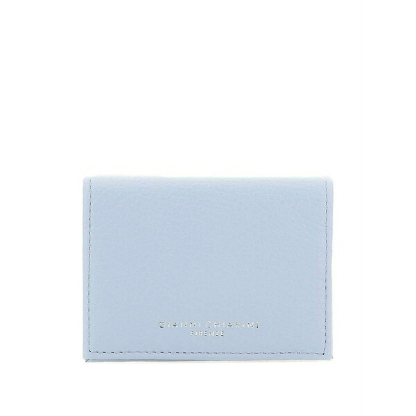 ジャンニ・キアリーニ レディース 紙入れ 付属品 Dollaro leather card holder Blue