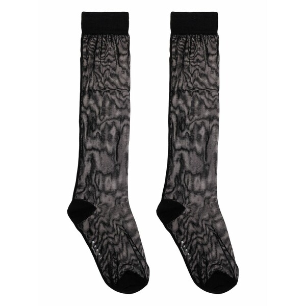 マルニ レディース ソックス アンダー御召しもの Sheer socks Black
