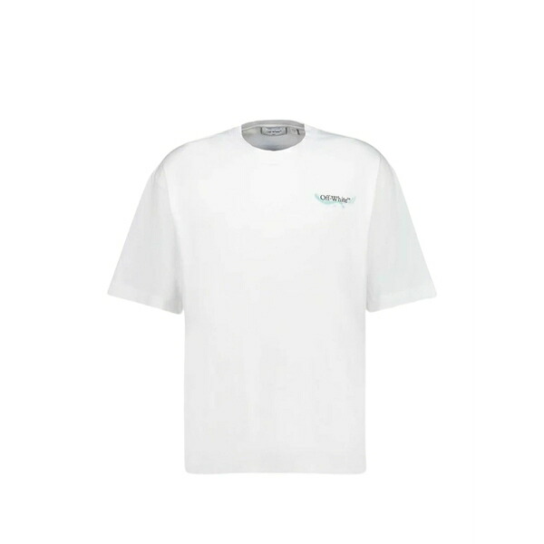 象牙色 メンズ ティーシャツ トップス Logo-print t-shirt White トップス-メンズファッション
