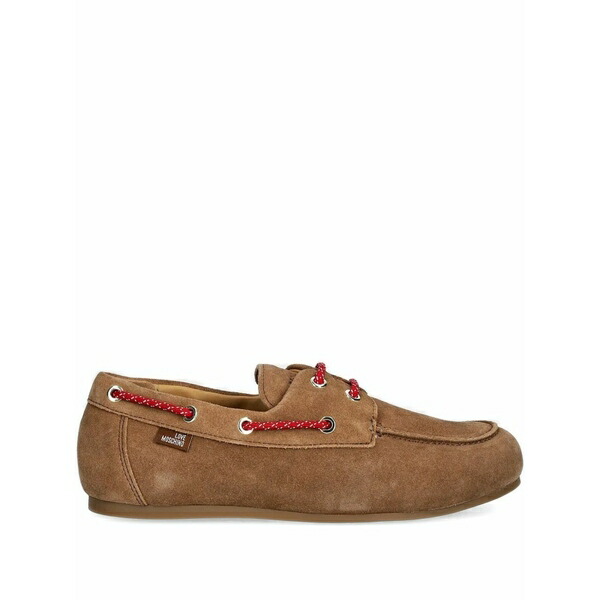 優しいこと モスキーノ レディース スリッポン・ローファー シューズ Suede loafers Brown