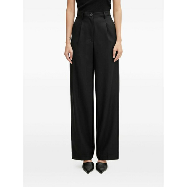 フィオルッチ レディース カジュアルパンツ ボトムス Button pleated trousers Black|asty