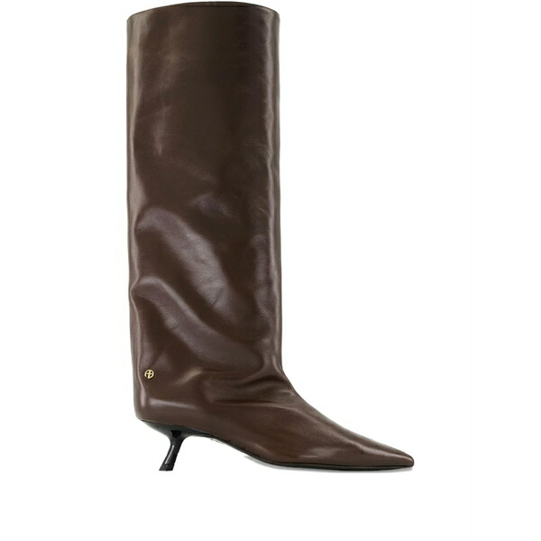 アニービン レディース ブーツ シューズ Tall hilda point-toe boots Brown｜asty