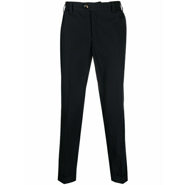 PTトリノ メンズ カジュアルパンツ ボトムス Tapered-leg chino trousers Blue