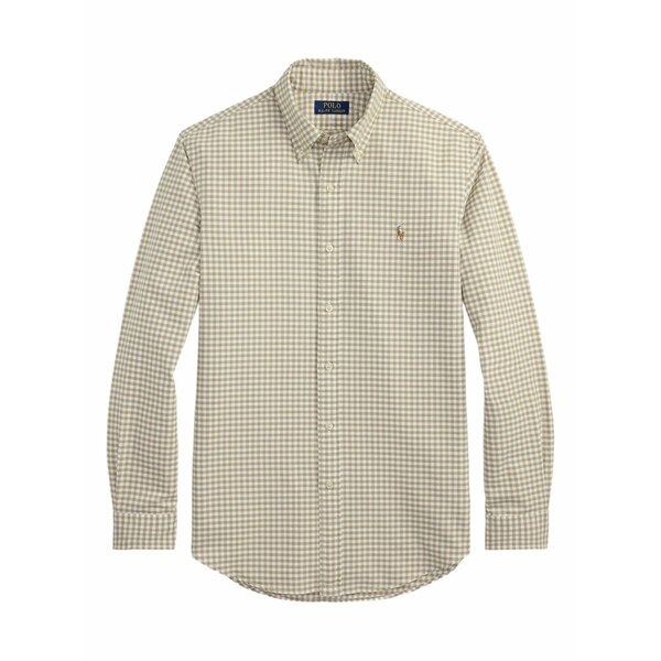 ラルフローレン メンズ プルオーバー トップス Check-patterned button-down shirt Neutrals