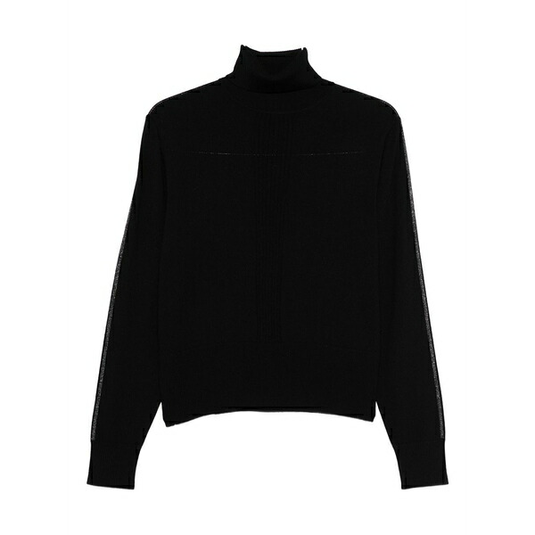 パトリツィア ペペ レディース ニット&セーター アウター Roll-neck sweater Black｜asty