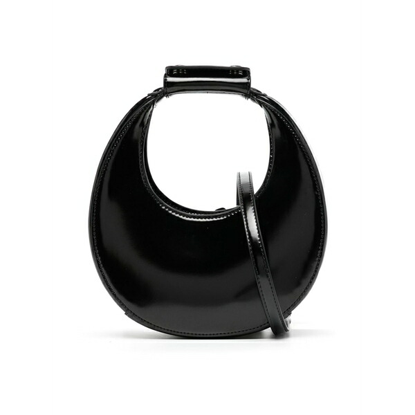 ステゥド レディース トートバッグ バッグ Goodnight moon leather tote bag Black｜asty