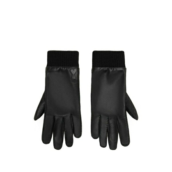 意中の女 メンズ グローブ 添え物 Ami de coeur leather gloves Black