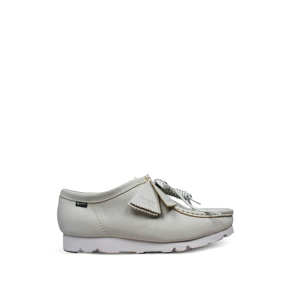 クラークス メンズ ブーツ シューズ Lace-up leather boots White