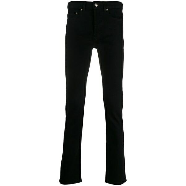 サンドロ メンズ デニムパンツ ボトムス Mid-rise slim-cut jeans Black｜asty