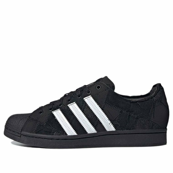 adidas アディダス メンズ スニーカー  【adidas x atmos x RECOUTURE Superstar \u0027Patchwork - Black\u0027 GW3473】  大きさ US_9.5(27.5糎)