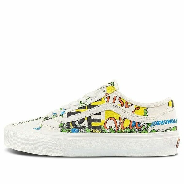 Vans バンズ メンズ スニーカー  【Vans Old Skool Eco Theory Tapered \u0027White Yellow Black\u0027 VN0A54F4ARG】  大きさ US_5.5(23.5糎)