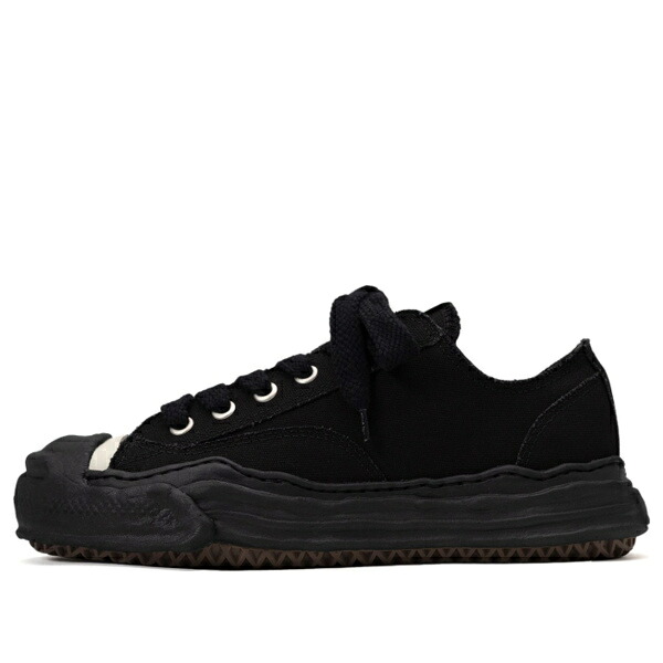 Maison MIHARA YASUHIRO ミハラヤスヒロ メンズ スニーカー 【Maison MIHARA YASUHIRO HANK OG Sole Canvas Low-top Sneaker 'Black' A05FW702-BLKBLK】 サイズ US_7(25.0cm)｜asty 70,840円