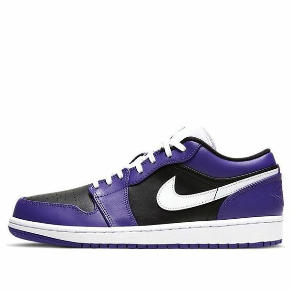 Jordan ジョーダン メンズ スニーカー  【Air Jordan 1 Low \u0027Court Purple Black\u0027 553558-501】  大きさ US_7(25.0糎)